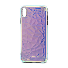 Чехол силиконовый PRISMA (галограмма одноцветная) для Apple iPhone XS Max сиреневый