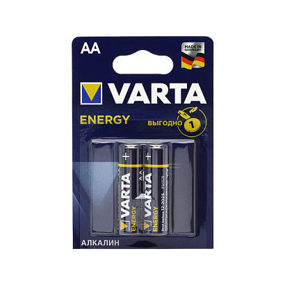 Батарейки АА Varta ENERGY 4106 LR6 блистер (2шт)