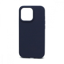 Чехол Silicone Case без лого для Apple iPhone 13 Pro/6.1 (полная защита) (008) темно синий