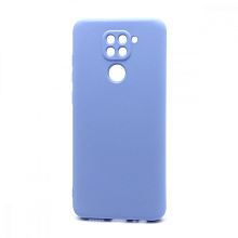 Чехол Silicone Case NEW ERA (накладка/силикон) для Xiaomi Redmi Note 9 голубой