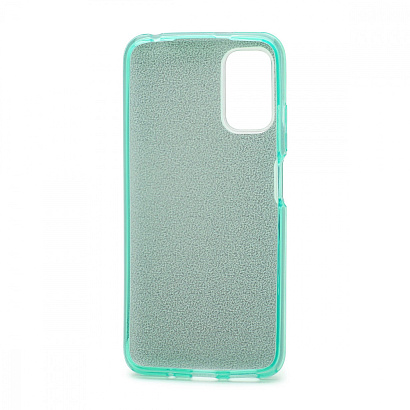 Чехол Fashion с блестками силикон-пластик для Xiaomi Redmi Note 10T зеленый