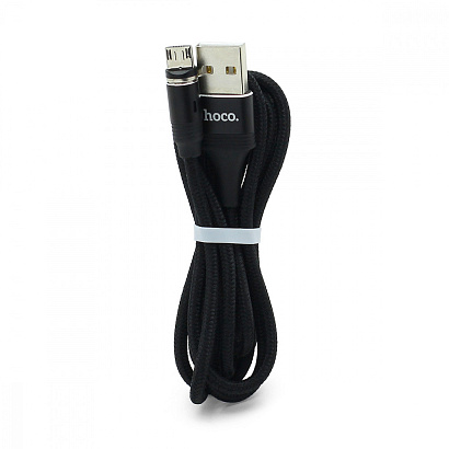 Кабель USB - Micro USB HOCO U76 "Fresh magnetic" (2А, 120см) черный