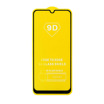 Защитное стекло Full Glass для Huawei Honor 9A / Y6p черное (Full GC) тех. пак