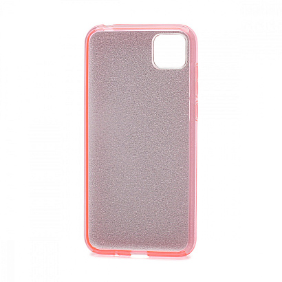 Чехол Fashion с блестками силикон-пластик для Huawei Honor 9S/Y5p розовый