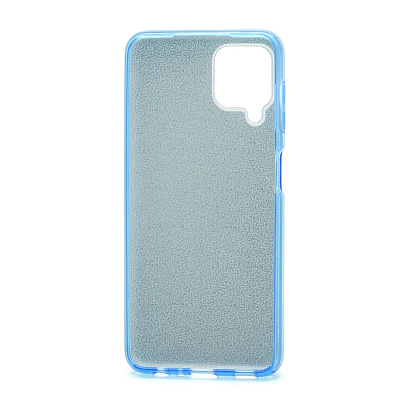 Чехол Fashion с блестками силикон-пластик для Samsung Galaxy A22/M32 голубой