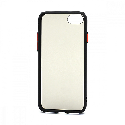 Чехол Shockproof Lite силикон-пластик для Apple iPhone 7/8/SE 2020 черно-красный