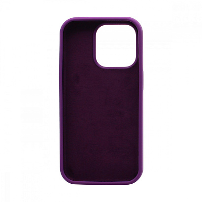 Чехол Silicone Case без лого для Apple iPhone 14 Pro/6.1 (полная защита) (045) фиолетовый