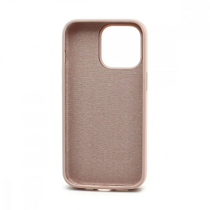 Чехол Silicone Case без лого для Apple iPhone 13 Pro/6.1 (полная защита) (019) розовый