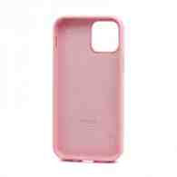 Чехол Silicone Case с лого для Apple iPhone 12/12 Pro/6.1 (полная защита) (006) розовый