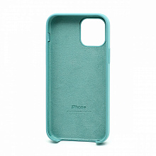 Чехол Silicone Case с лого для Apple iPhone 12/12 Pro/6.1 (021) голубой