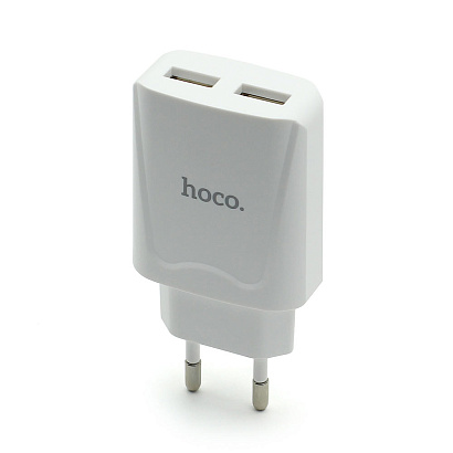 СЗУ с выходом USB Hoco C52A (2.1A/2USB) белое