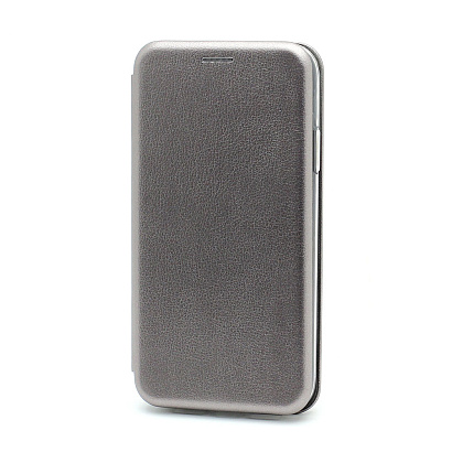 Чехол-книжка BF модельный (силикон/кожа) для Apple iPhone XR серебристый
