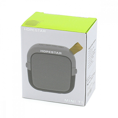 Колонка Hopestar T5 mini (Bluetooth/MicroSD/AUX/FM) синяя
