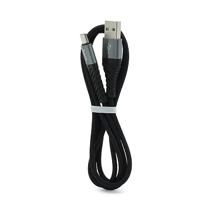 Кабель USB - Type-C HOCO X38 "Cool Charging" (3А, 100см) черный