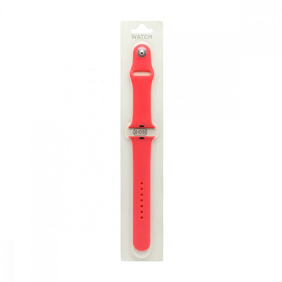 Силиконовый ремешoк для часов Apple Watch 38/40мм розовый (029) (L)