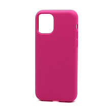 Чехол Silicone Case без лого для Apple iPhone 11 Pro/5.8 (полная защита) (054) темно розовый