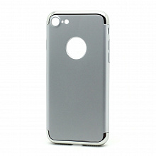 Чехол-накладка (пластик) Doppelganger для iPhone 7/8/SE 2020 серебро