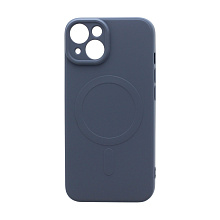 Чехол Color Case MagSafe для Apple iPhone 14/6.1 (002) серо-голубой