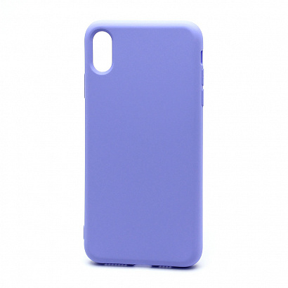 Чехол Silicone Case New Era (накладка/силикон) для Apple iPhone XS Max сиреневый