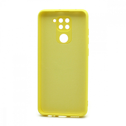 Чехол Silicone Case NEW ERA (накладка/силикон) для Xiaomi Redmi Note 9 желтый