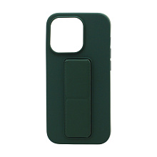 Чехол Magnetic Stend 2 для Apple iPhone 14 Pro/6.1 (007) темно зеленый