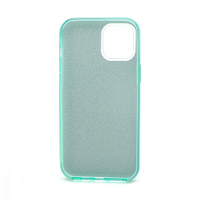 Чехол Fashion с блестками силикон-пластик для Apple iPhone 12 Pro Max/6.7 зеленый