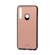 Чехол со стеклянной вставкой без лого для Huawei Honor 10i/20i/20 Lite (Global) розовый