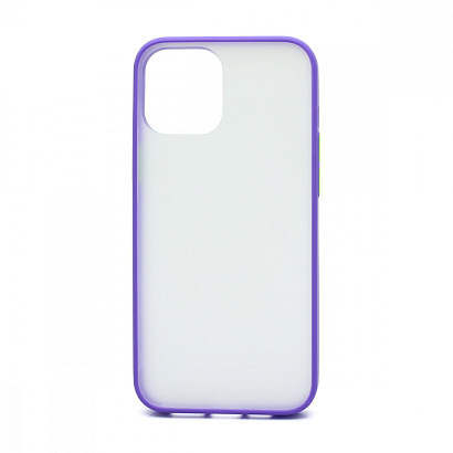 Чехол Shockproof Lite силикон-пластик для Apple iPhone 12 Pro Max/6.7 фиолетово-желтый
