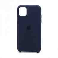 Чехол Silicone Case с лого для Apple iPhone 11/6.1 (008) темно-синий