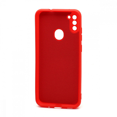 Чехол Silicone Case NEW ERA (накладка/силикон) для Samsung Galaxy A11/M11 красный
