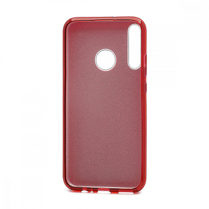 Чехол Fashion с блестками силикон-пластик для Huawei Honor 9C/P40 Lite E красный
