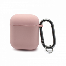 Чехол для наушников AirPods 2 Silicone Case Premium светло-розовый