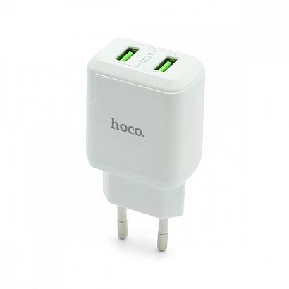 СЗУ с выходом USB Hoco N6 (3A/2USB/QC3.0/QC2.0) белое