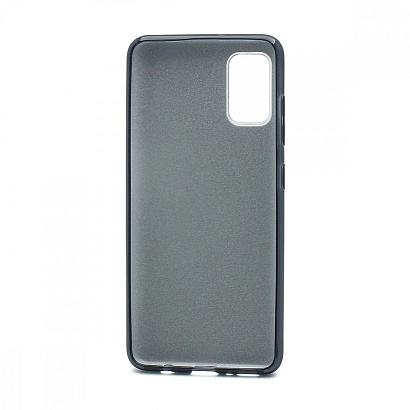 Чехол Fashion с блестками силикон-пластик для Samsung Galaxy A41 черный