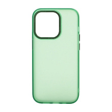 Чехол Metal Frame матовый для Apple iPhone 14 Pro/6.1 (005) зеленый