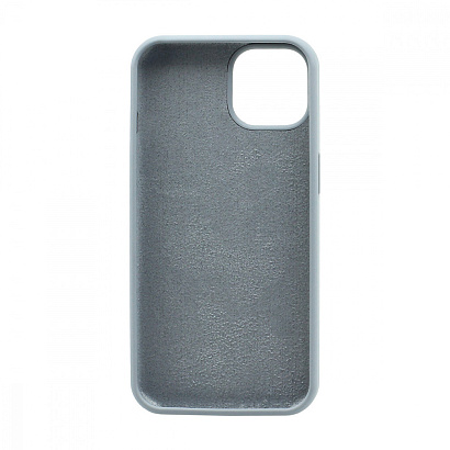 Чехол Silicone Case без лого для Apple iPhone 14/6.1 (полная защита) (026) серый