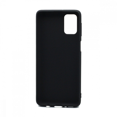 Чехол силиконовый с кожаной вставкой Leather Cover для Samsung Galaxy M31S черный
