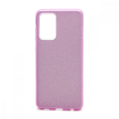 Чехол Fashion с блестками силикон-пластик для Samsung Galaxy A72 фиолетовый