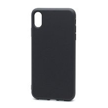 Чехол Silicone Case New Era (накладка/силикон) для Apple iPhone XS Max черный