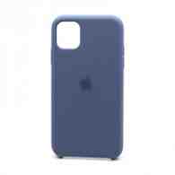 Чехол Silicone Case с лого для Apple iPhone 11/6.1 (046) синий