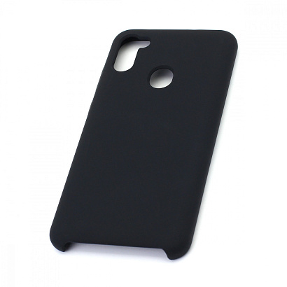 Чехол Silicone Cover Color для Samsung Galaxy A11/M11 (003) черный