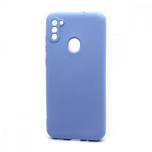 Чехол Silicone Case NEW ERA (накладка/силикон) для Samsung Galaxy A11/M11 голубой