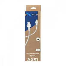 Кабель USB - Type-C Axtel AX51 (100см) белый