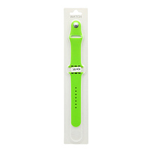 Силиконовый ремешoк для часов Apple Watch 38/40мм зеленый (031) (L)