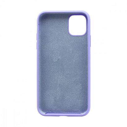 Чехол Silicone Case без лого для Apple iPhone 11/6.1 (полная защита) (041) сиреневый