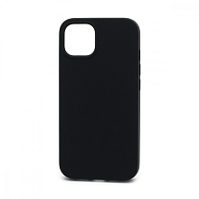 Чехол Silicone Case без лого для Apple iPhone 13/6.1 (полная защита) (018) черный