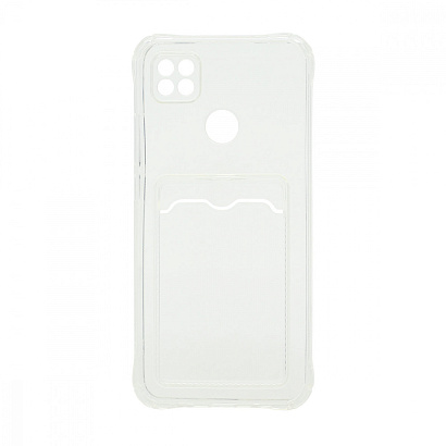 Чехол с кармашком для Xiaomi Redmi 9C/Redmi 10A прозрачный (001)