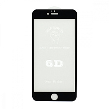 Защитное стекло 6D Premium для Apple iPhone 6 Plus/6S Plus черное тех. пак