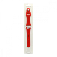 Силиконовый ремешoк для часов Apple Watch 38/40мм красный (014) (S)