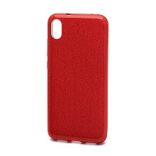 Чехол Fashion с блестками силикон-пластик для Xiaomi Redmi 7A красный